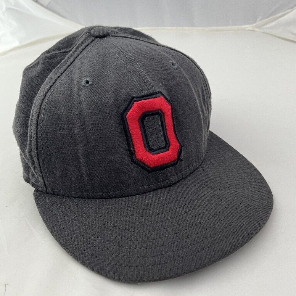Vintage New Era 100% Wool Ohio State Buckeyes Hat Size 7 1/8 56.8 CM Made In USA
